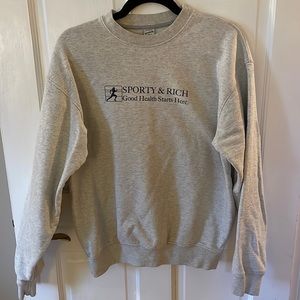 Sporty & Rich Crew Neck Sweatshirt
